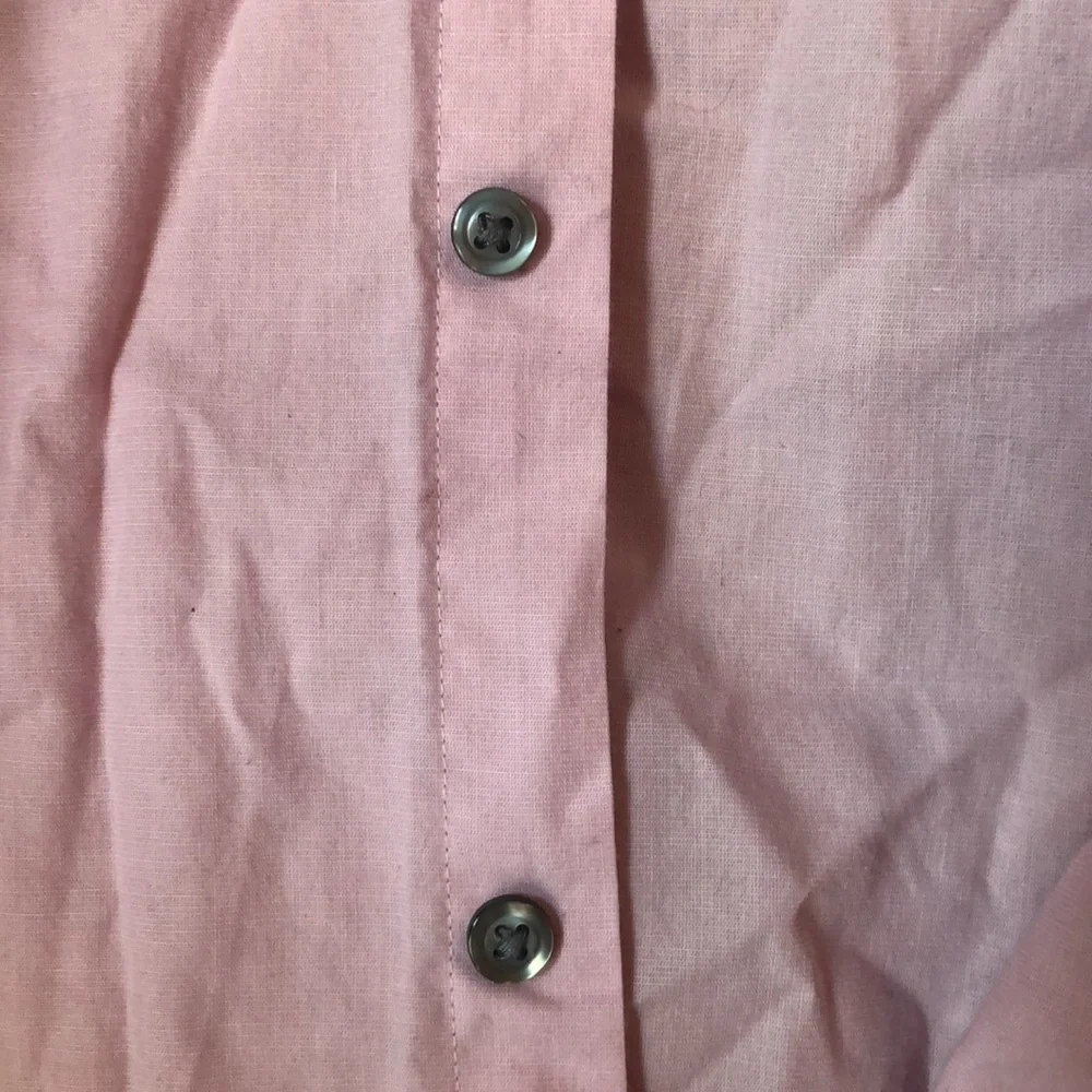 Van Heusen light pink button up shirt